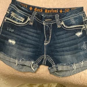 Rock Revival distressed “cutoff” shorts